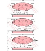 TRW - GDB4008 - Колодки тормозные дисковые GDB4008