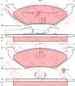 TRW - GDB4045 - Колодки тормозные CHRISLER VOYAGER/DODGE CARAVAN 95-01 задние