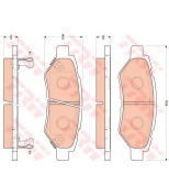 TRW - GDB4602 - Колодки тормозные дисковые задн