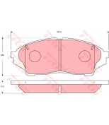 TRW - GDB7194 - Комплект тормозных колодок, диско