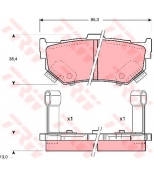 TRW - GDB884 - Колодки тормозные дисковые GDB884