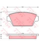TRW - GDB945 - Колодки тормозные дисковые GDB945