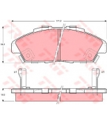 TRW - GDB996 - Колодки тормозные дисковые GDB996