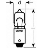 OSRAM 64115 Лампа (20W) цоколь BA9s (MINIWATT) 12V 64115 4008321095077