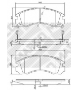 MAPCO - 6783 - Комплект тормозных колодок, диско