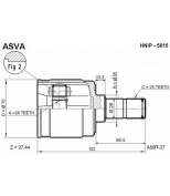 ASVA - HNIP5015 - Шрус внутренний правый 28x35x25