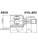 ASVA - HYILSF2 - ШРУС  внутренний левый 26x41x27