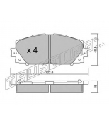 TRUSTING - 7610 - КОЛОДКИ ТОРМОЗНЫЕ ДИСКОВЫЕ ПЕРЕДНИЕ