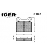 ICER - 180169 - Комплект тормозных колодок, диско