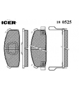 ICER - 180525 - Комплект тормозных колодок, диско