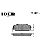 ICER 180785 Комплект тормозных колодок, диско