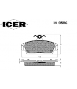 ICER - 180806 - Комплект тормозных колодок, диско