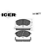 ICER - 180877 - Комплект тормозных колодок, диско