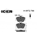 ICER - 180972700 - К-кт колодки mer w124 2.0i-3.0d/td 16v 85-93 пер