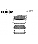 ICER 181000 Комплект тормозных колодок, диско