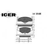 ICER 181048 Комплект тормозных колодок, диско