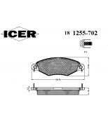 ICER 181255702 Комплект тормозных колодок, диско