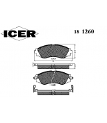 ICER 181260 Комплект тормозных колодок, диско