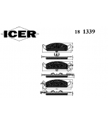 ICER - 181339 - Комплект тормозных колодок, диско