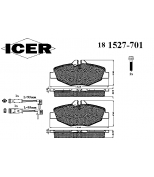 ICER 181527701 Комплект тормозных колодок, диско
