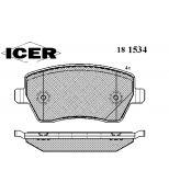 ICER - 181534 - Колодки тормозные дисковые, комплект 181534