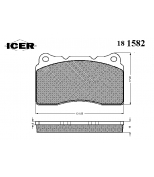 ICER - 181582 - Комплект тормозных колодок, диско