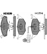 ICER - 181594 - Комплект тормозных колодок, диско