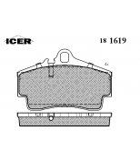 ICER - 181619 - Комплект тормозных колодок, диско
