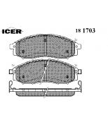 ICER - 181703 - Комплект тормозных колодок, диско