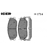 ICER 181714 Комплект тормозных колодок, диско