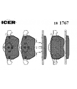 ICER 181767 Комплект тормозных колодок, диско