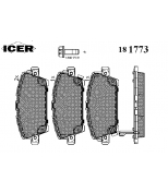ICER 181773 Комплект тормозных колодок, диско