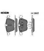 ICER - 181805 - Комплект тормозных колодок, диско