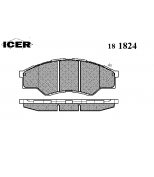 ICER - 181824 - Комплект тормозных колодок, диско