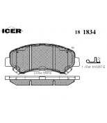 ICER 181834 Комплект тормозных колодок, диско