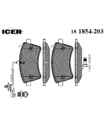ICER - 181854203 - Колодки дисковые передние