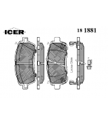 ICER - 181881 - Комплект тормозных колодок, диско