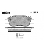 ICER - 181883 - Комплект тормозных колодок, диско