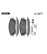 ICER - 182077 - 182077 Тормозные колодки дисковые