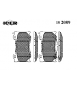 ICER 182089 колодки торм.пер. Infinity FX37/50 08-