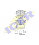 ICER - 182170 - 182170 Тормозные колодки дисковые