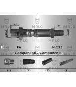 MALO - 80657 - Шланг тормозной