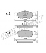 FRITECH - 8180 - Колодки тормозные дисковые DACIA