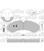 CIFAM - 8222620 - РљРѕР»РѕРґРєРё С‚РѕСЂРјРѕР·РЅС‹Рµ РїРµСЂРµРґ / Р·Р°РґРЅ Sprinter 412