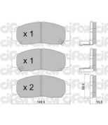CIFAM - 8224620 - Комплект тормозных колодок, дисковый тормоз