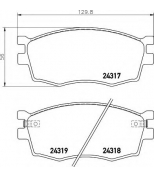 HELLA - 8DB355006951 - колодки тормозные дисковые