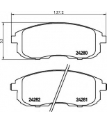 HELLA - 8DB355012901 - колодки тормозные дисковые FIAT SEDICI