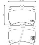 HELLA - 8DB355016431 - колодки тормозные дисковые