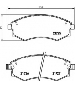 HELLA - 8DB355016691 - Колодки тормозные дисковые