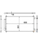 HELLA - 8FC351308781 - 8FC 351 308-781 [80110SWAA01] !радиатор конд. Honda CRV 07>